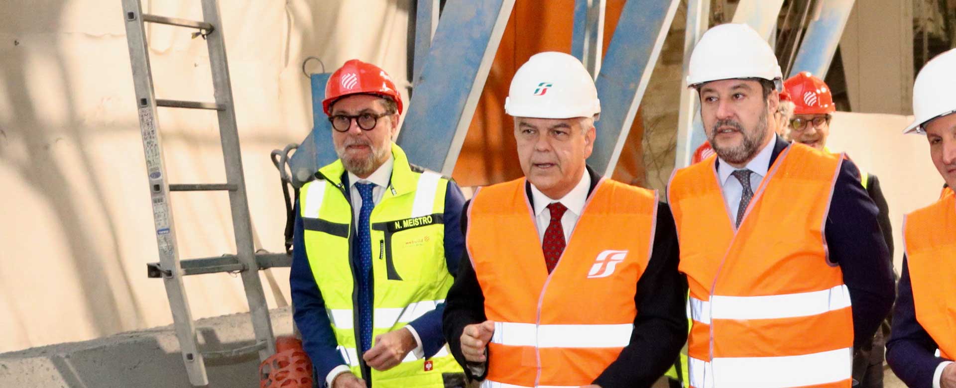 Luigi Ferraris, AD del Gruppo FS, presenta a Genova al Ministro Matteo Salvini il progetto Cantieri parlanti