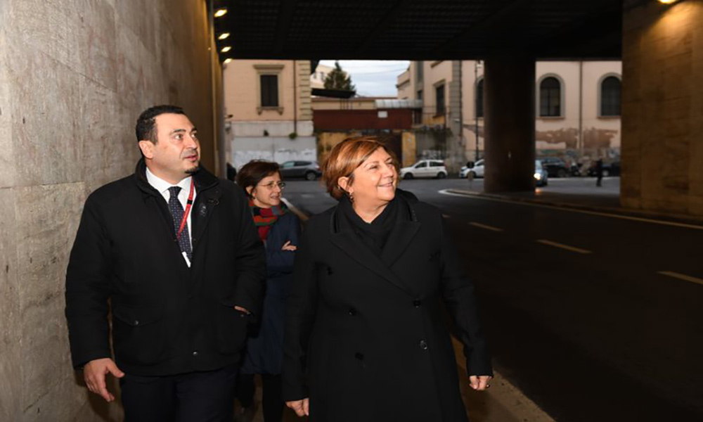 L'AD Vera Fiorani in visita al sottopasso Turbigo