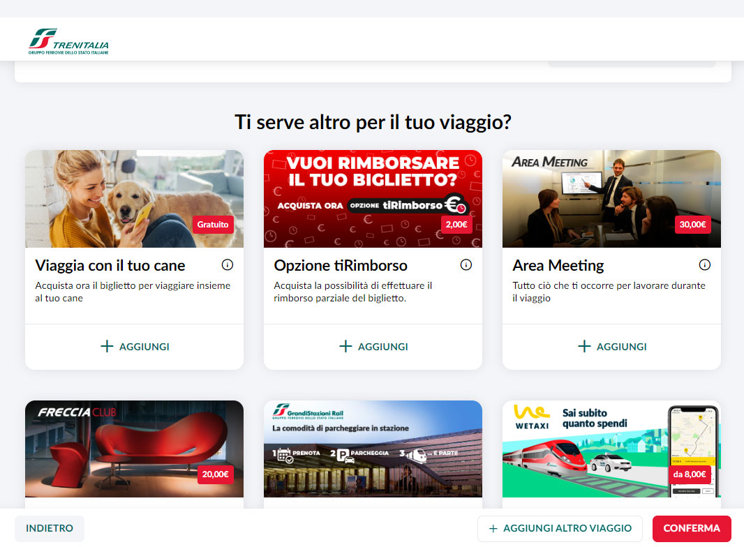 Schermata trenitalia.com