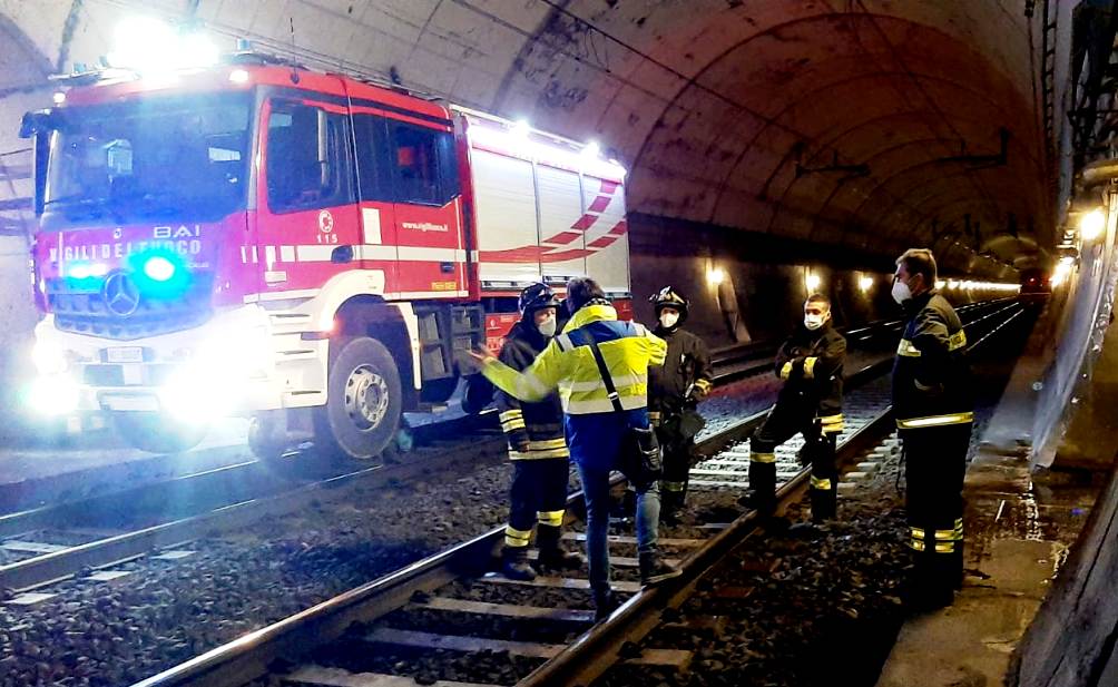 Esercitazione emergenza galleria ferroviaria