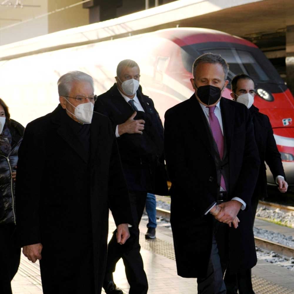 Viaggio del Presidente della Repubblica Sergio Mattarella in Frecciarossa