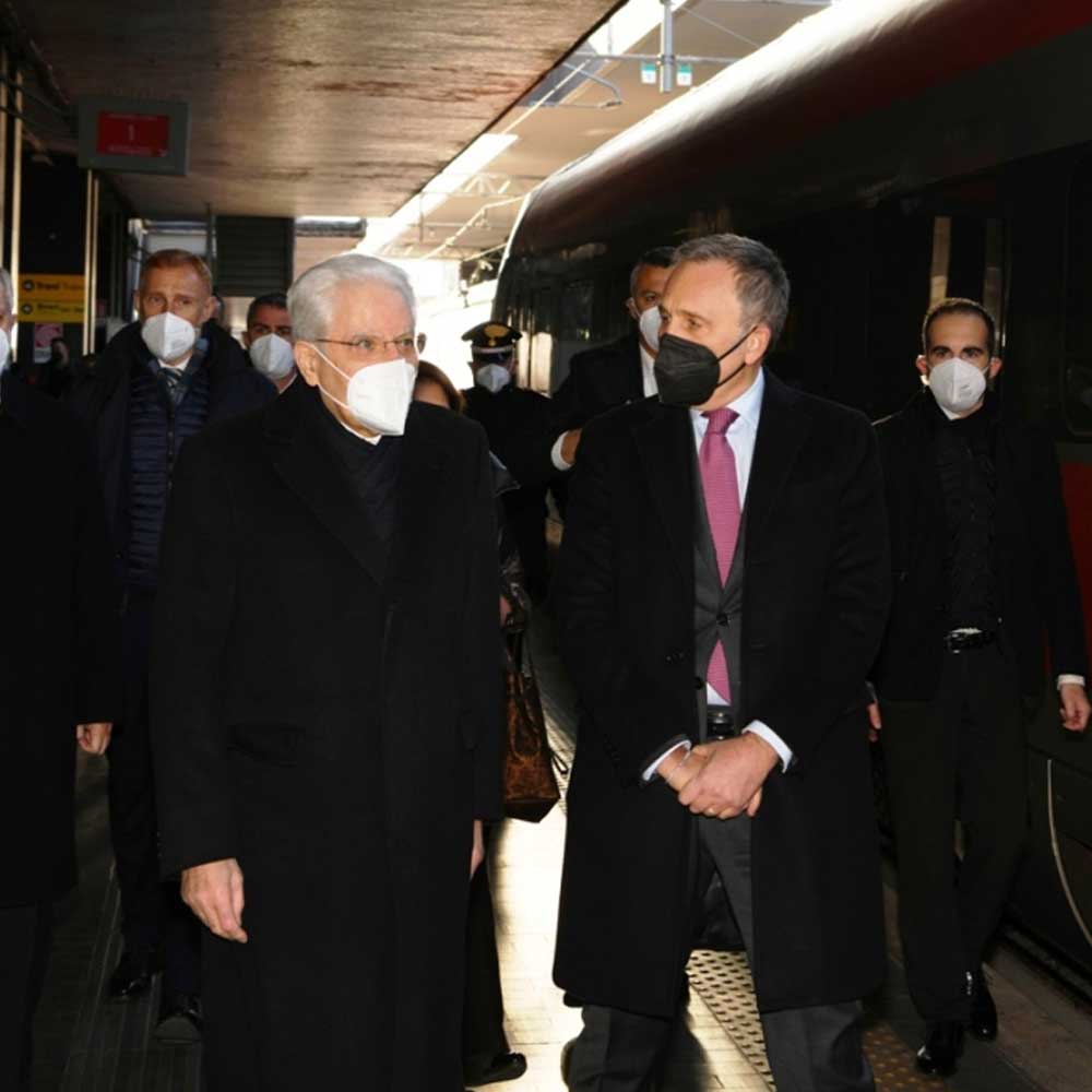 Viaggio del Presidente della Repubblica Sergio Mattarella in Frecciarossa
