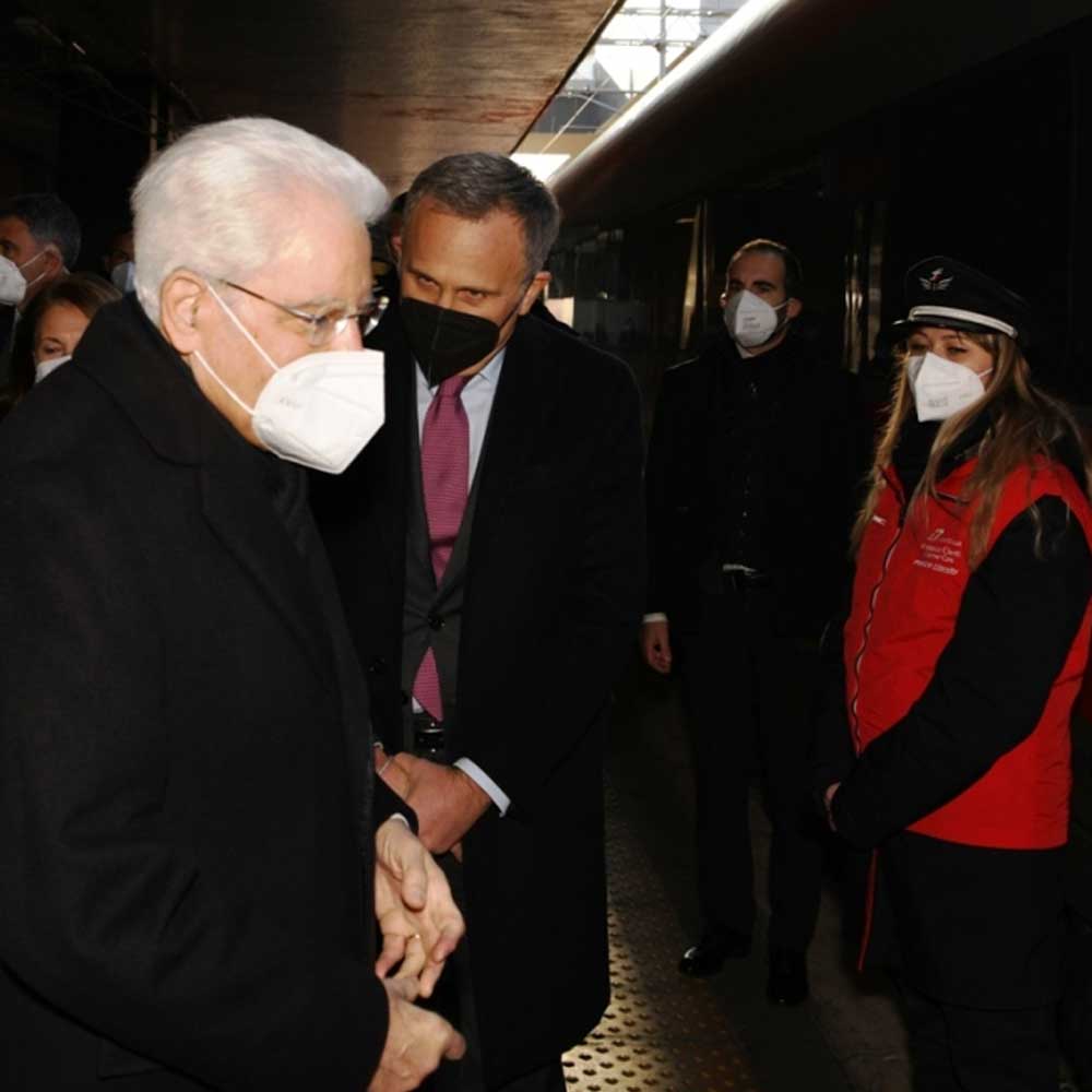 Viaggio del Presidente della Repubblica Sergio Mattarella in Frecciarossa
