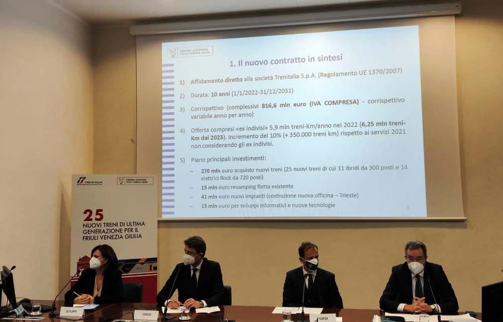 Presentazione Contratto di Servizio tra Regione Friuli Venezia Giulia e Trenitalia