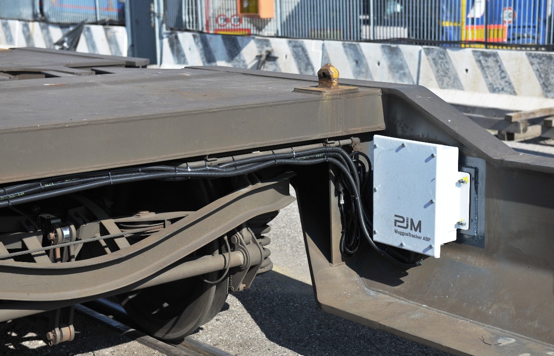 Particolare carro merci ferroviario