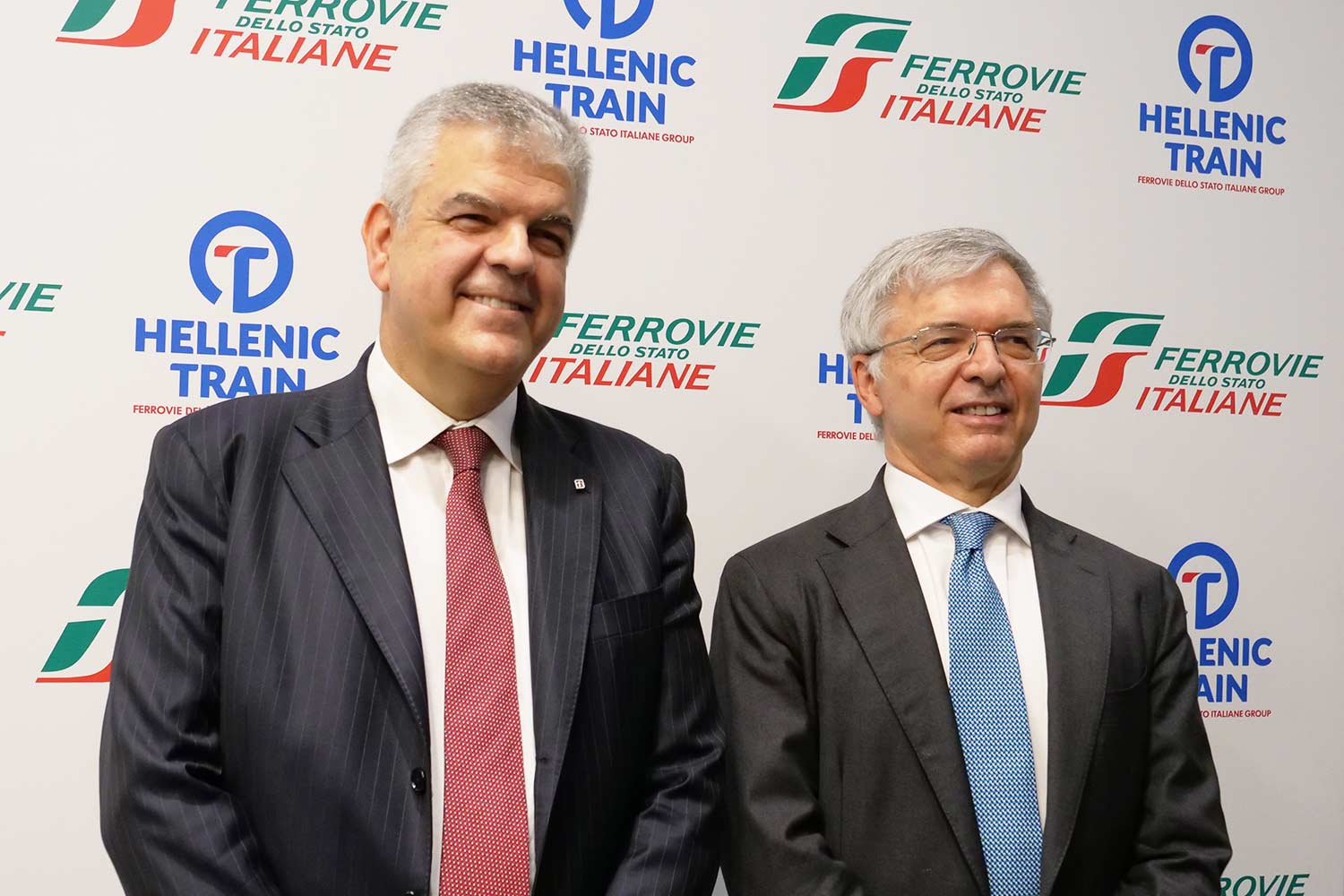 L'AD del Gruppo FS Luigi Ferraris e il Ministro dell’Economia e delle Finanze Daniele Franco