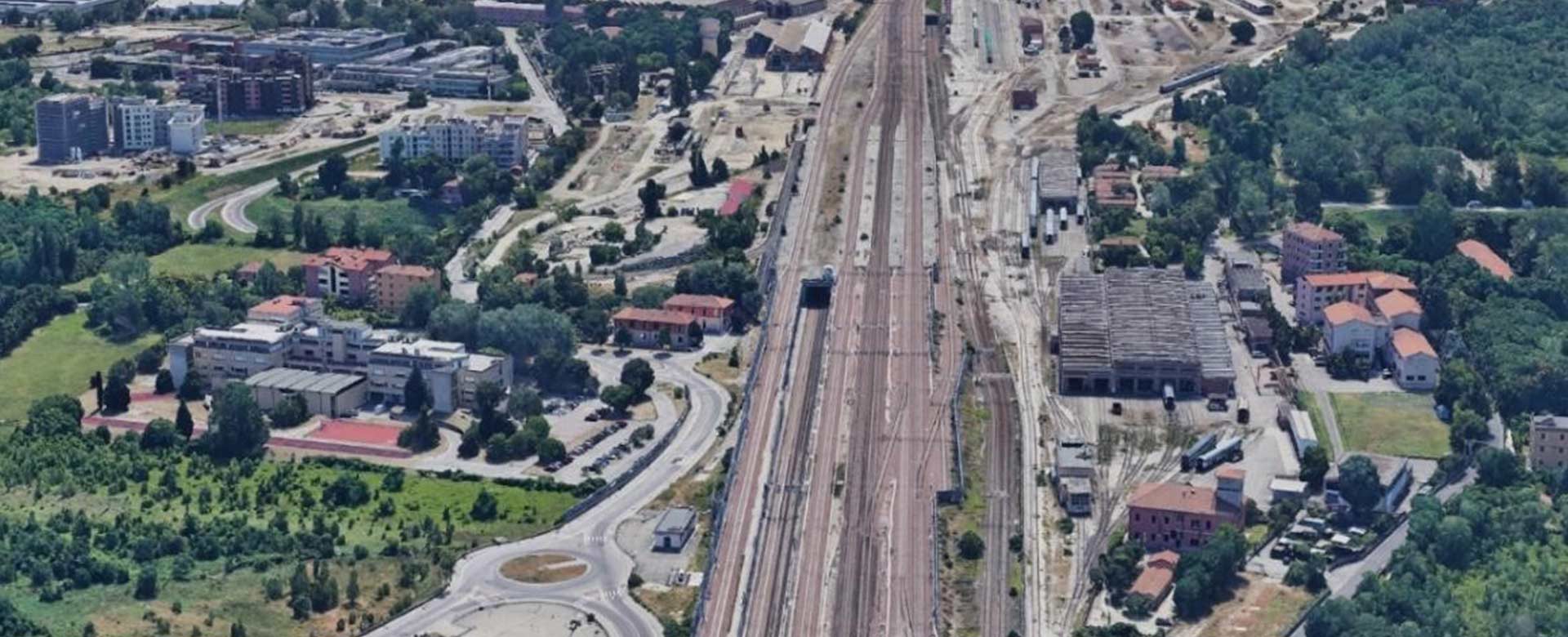 L’area di Bologna Ravone-Prati ripresa dall'alto