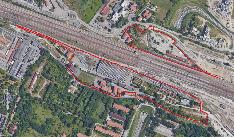 Foto aerea Area Bologna Ravone-Prati