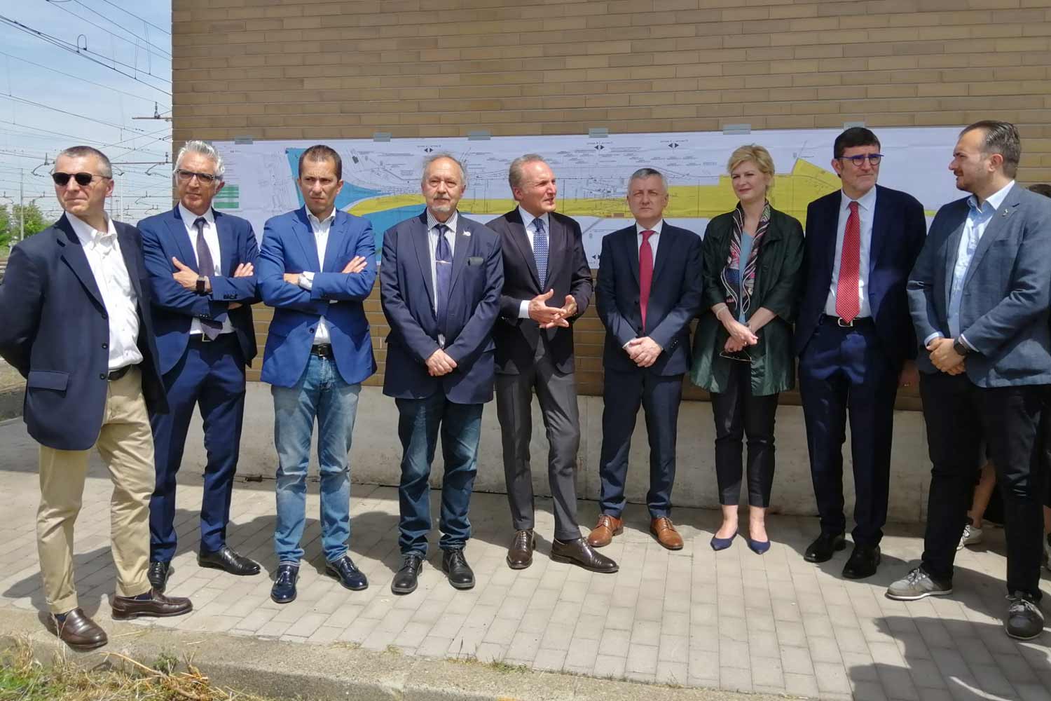 I partecipanti al sopralluogo di oggi