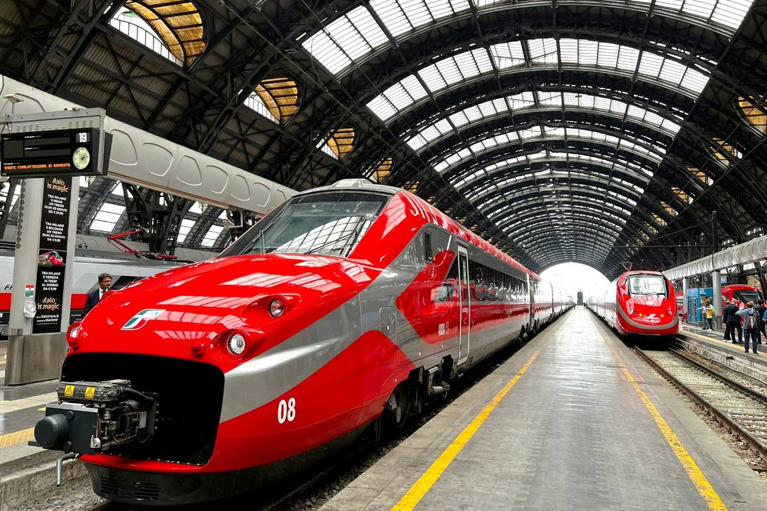 Frecciarossa alla stazione Centrale di Milano