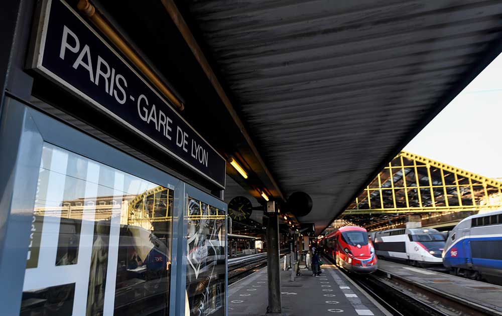 Frecciarossa 1000 nella stazione di Parigi Gare de Lyon