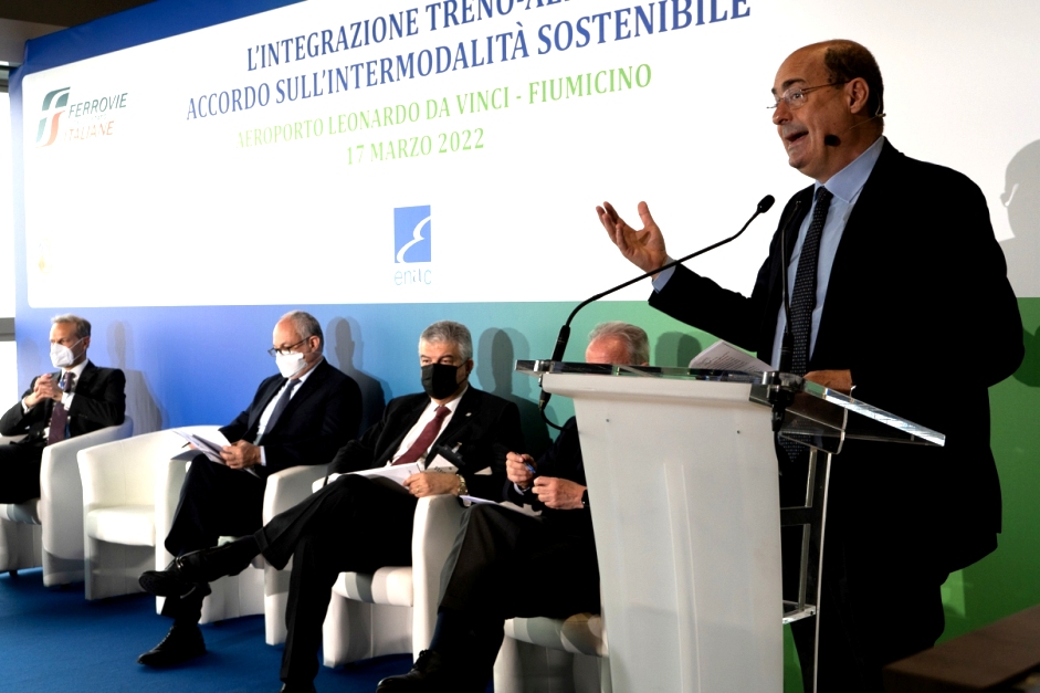 Presentazione accordo tra FS e Aeroporti di Roma