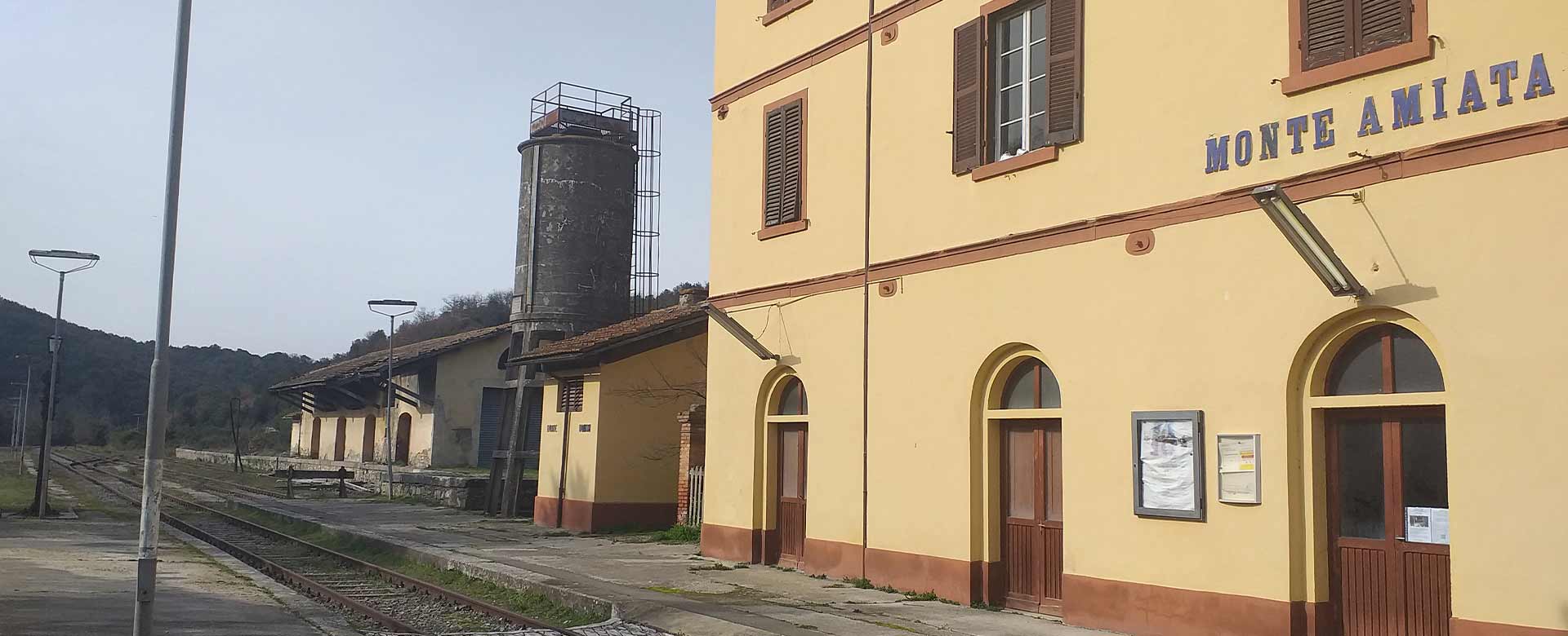 La stazione di Monte Amiata in provincia di Siena