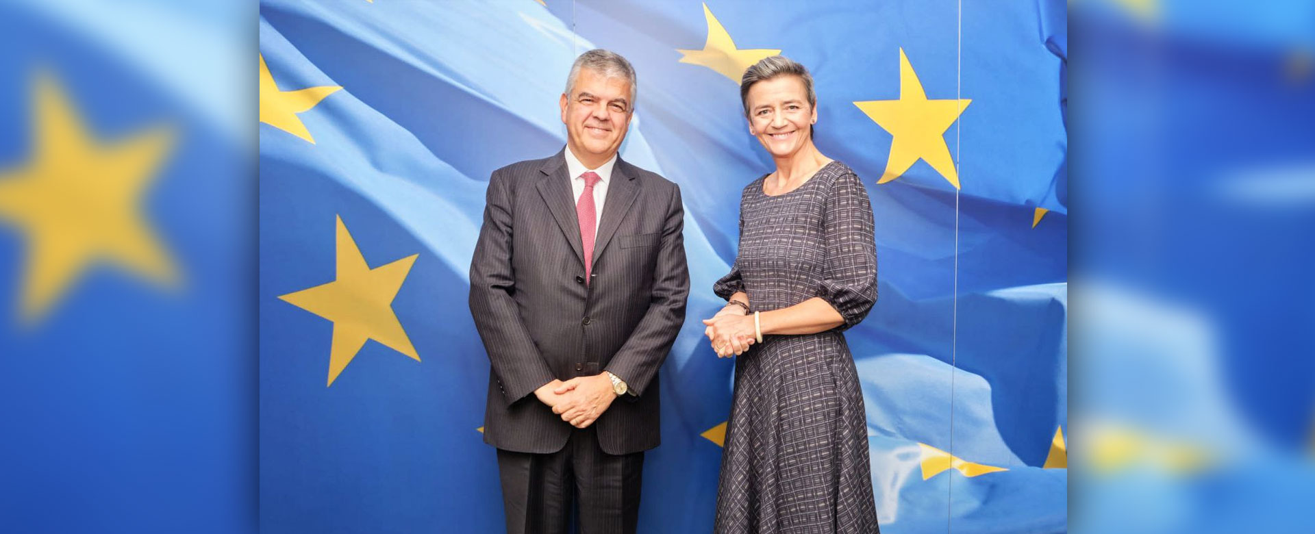 Luigi Ferraris, AD del Gruppo FS, incontra a Bruxelles Margrethe Vestager