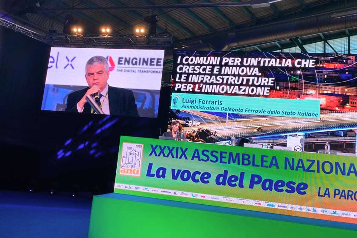 Luigi Ferraris, AD del Gruppo FS, interviene all'assemblea annuale Anci