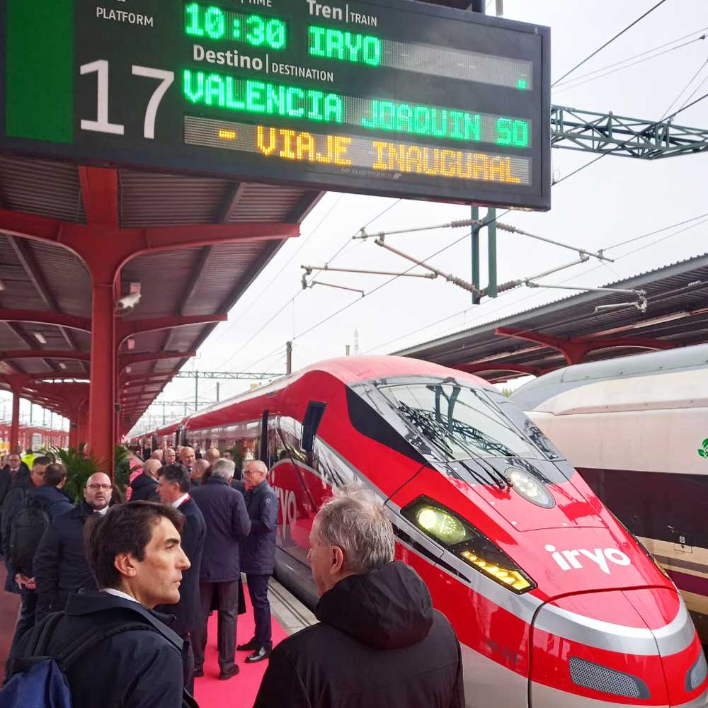 Treno Frecciarossa 1000 iryo in Spagna