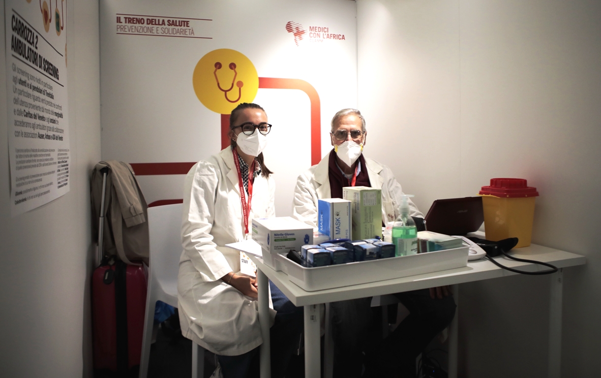 Personale specializzato Treno della Salute in Veneto