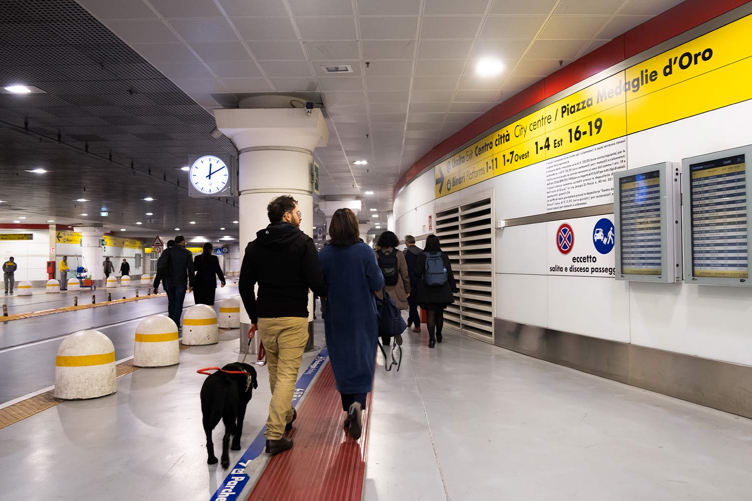 percorso pedotattili di stazione