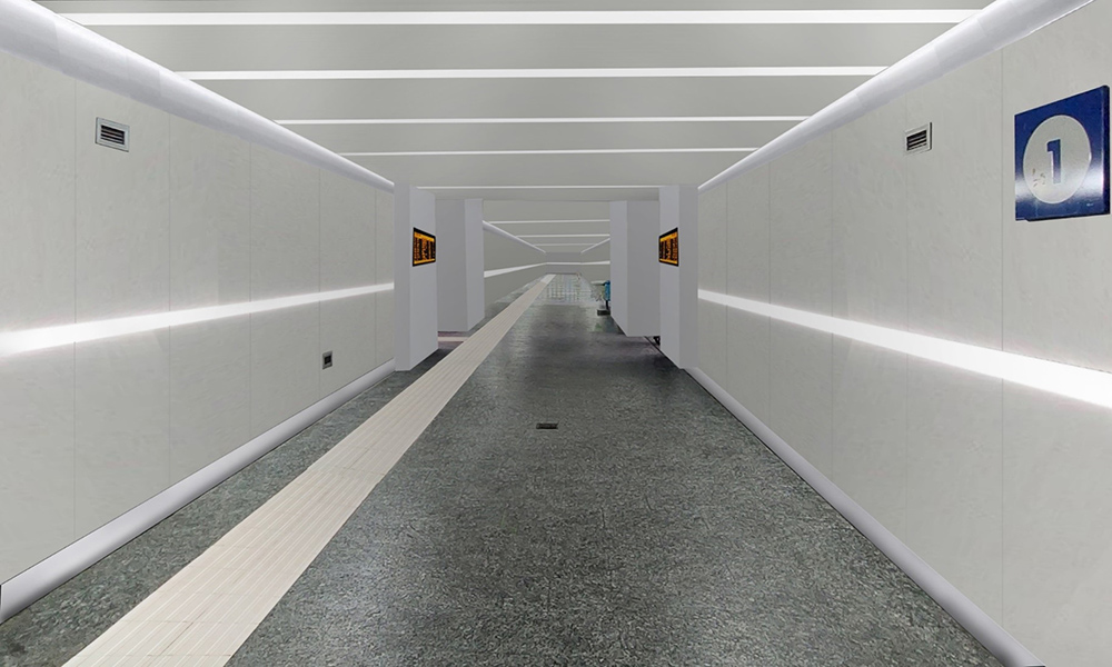 Rendering sottopasso Brindisi dopo lavori