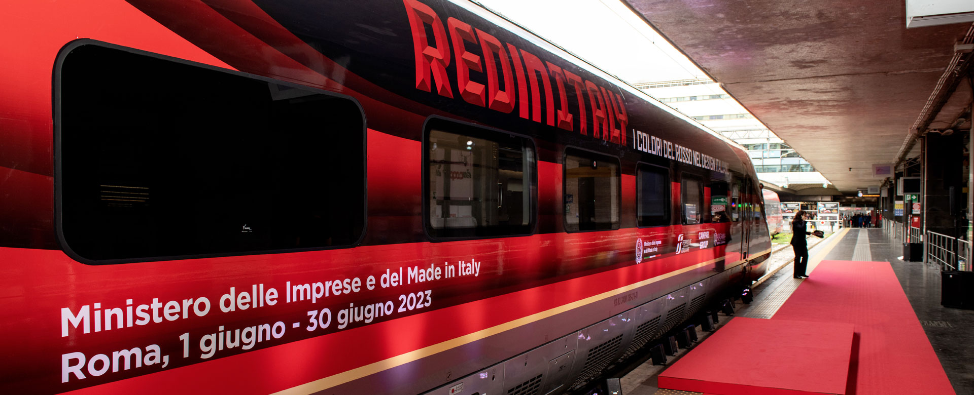 Frecciarossa per la mostra Red in Italy