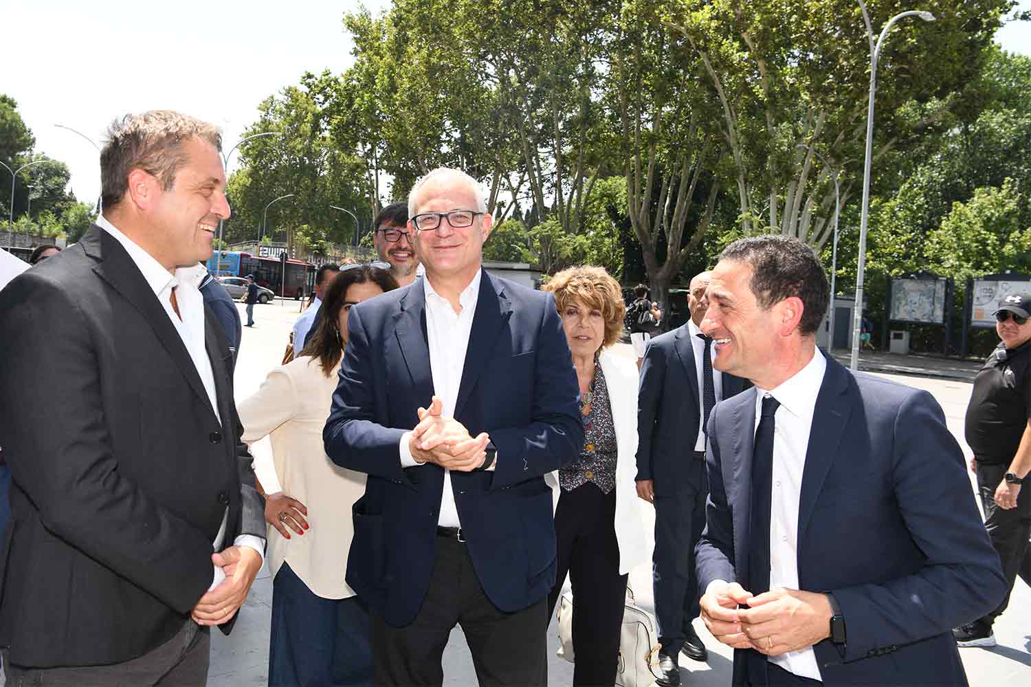 Il Sindaco di Roma Gualtieri e l'AD di FS Sistemi Urbani Umberto Lebruto