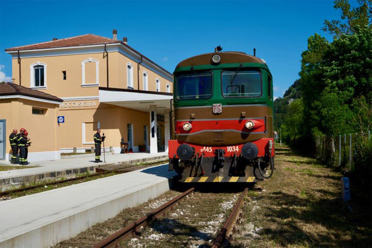 Foto Treno storico usato esercitazione in Molise