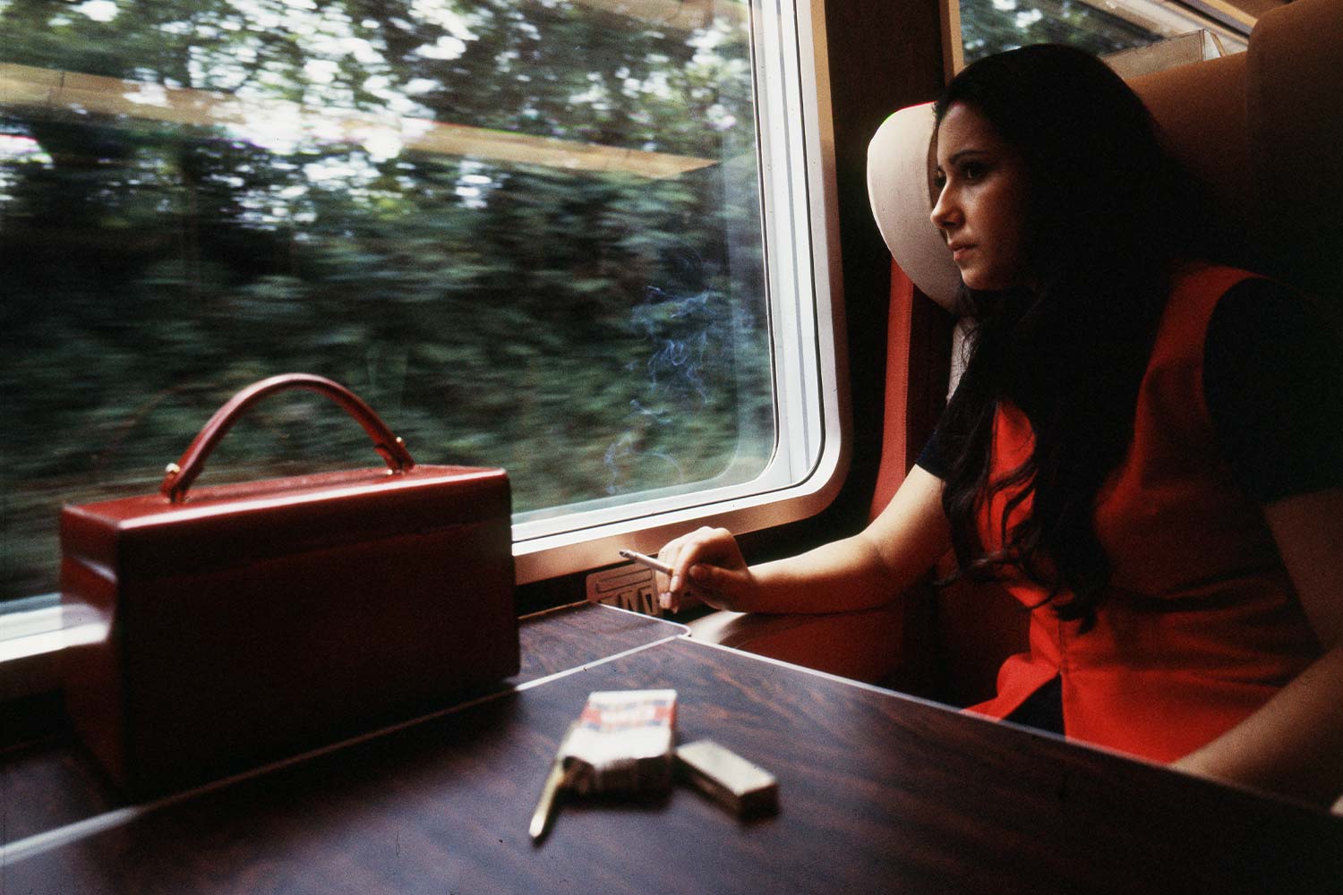 passeggero fumatore treno 