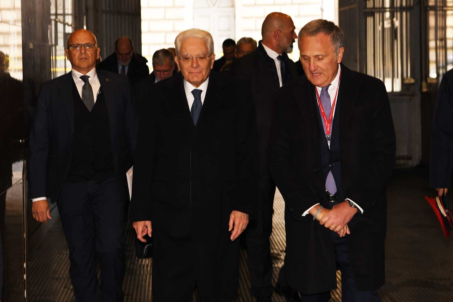 Il Presidente Mattarella con Luca Torchia