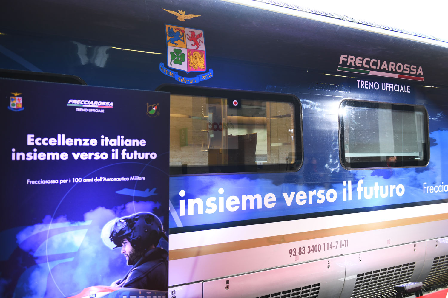 Frecciarossa per i 100 anni dell'Aeronautica Militare