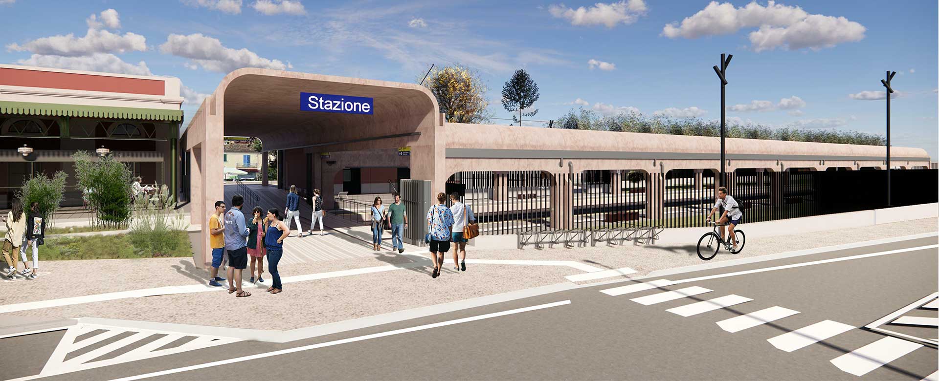 Rendering riqualificazione della Stazione di Teramo