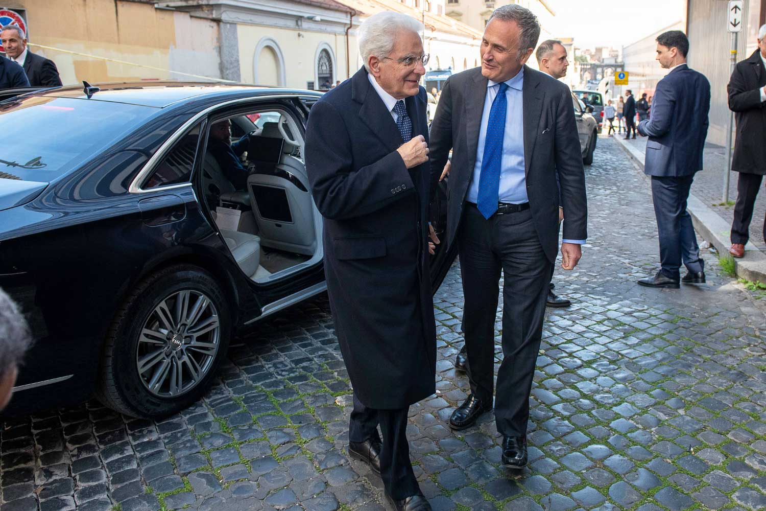 Il Presidente Mattarella con Luca Torchia