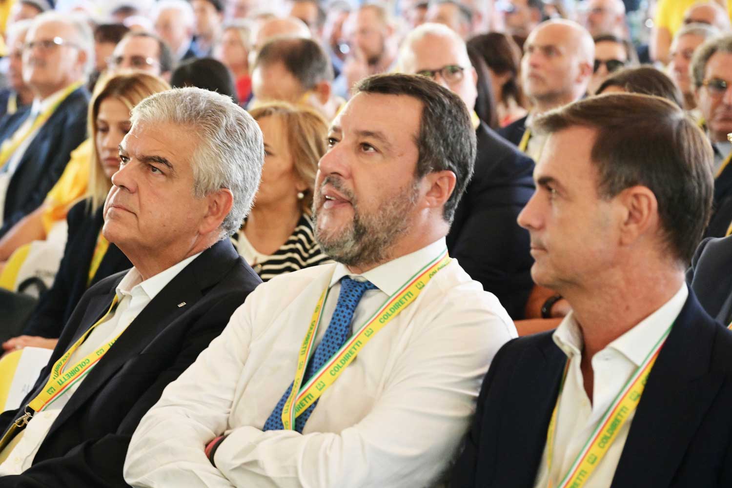 Luigi Ferraris, AD del Gruppo FS, insieme al Ministro Matteo Salvini al Villaggio Coldiretti di Roma