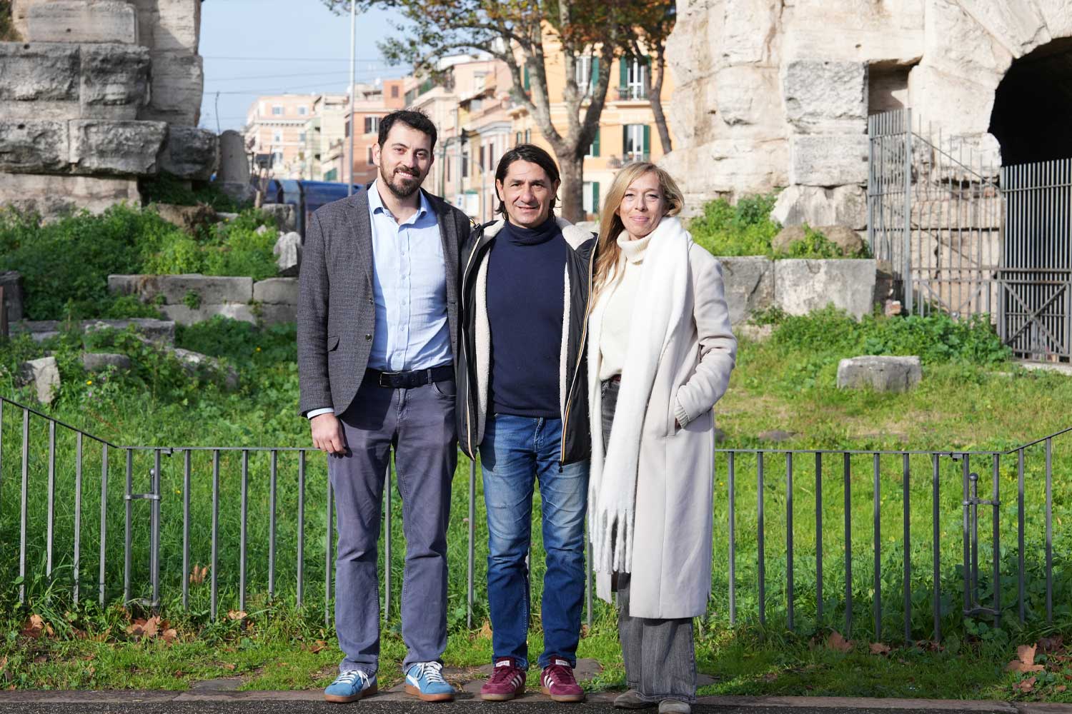 Sefano Marin, Assessore Politiche Ambientali, Rifiuti, Rapporti con i cittadini e Polizia Locale del Municipio I e Paola Longobardo, Responsabile People Care del Gruppo FS, e Lorenzo Di Ciaccio, Co-fondatore di Ridaje