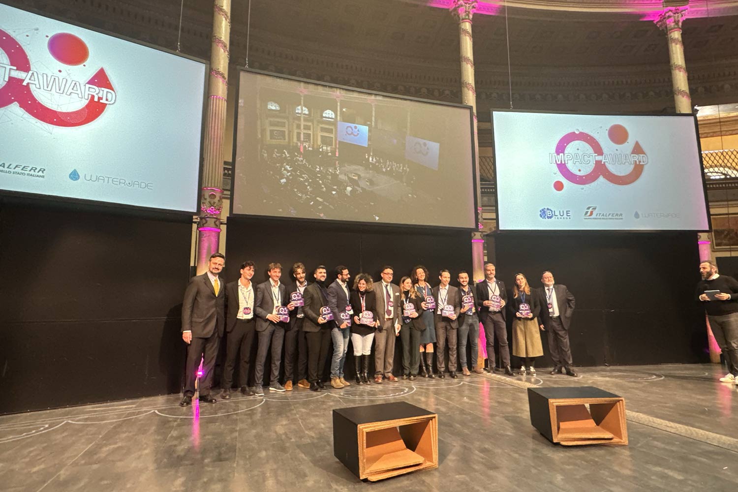 Italferr premiata per la collaborazione con Waterjade e Bluentensor