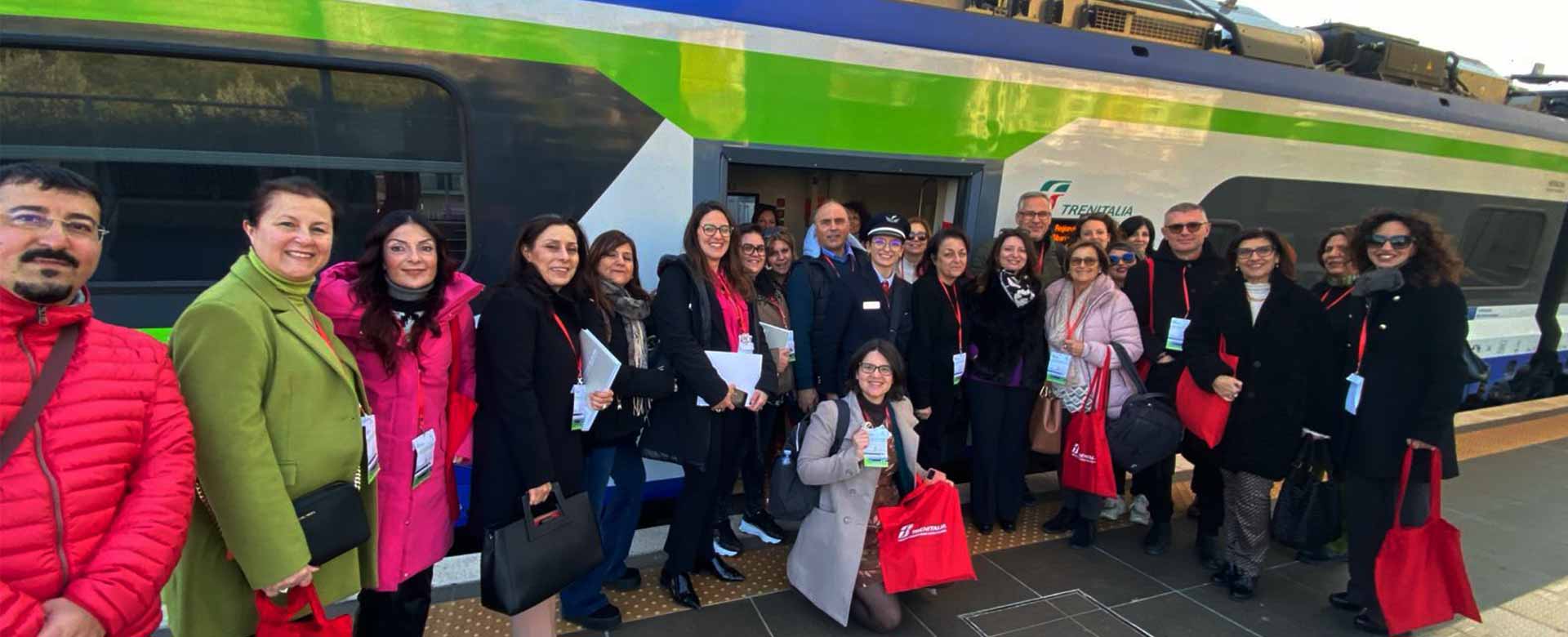 foto di gruppo educational tour in Calabria