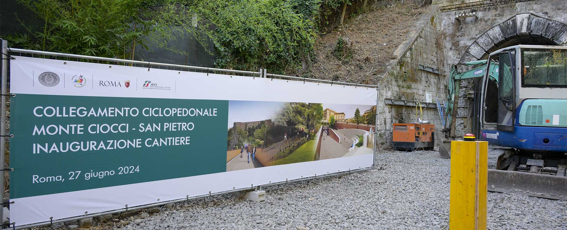 ciclopedonale roma, monte ciocci - san pietro 