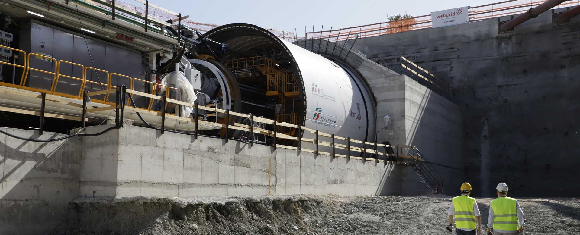 Foto personalità per avvio tre TBM