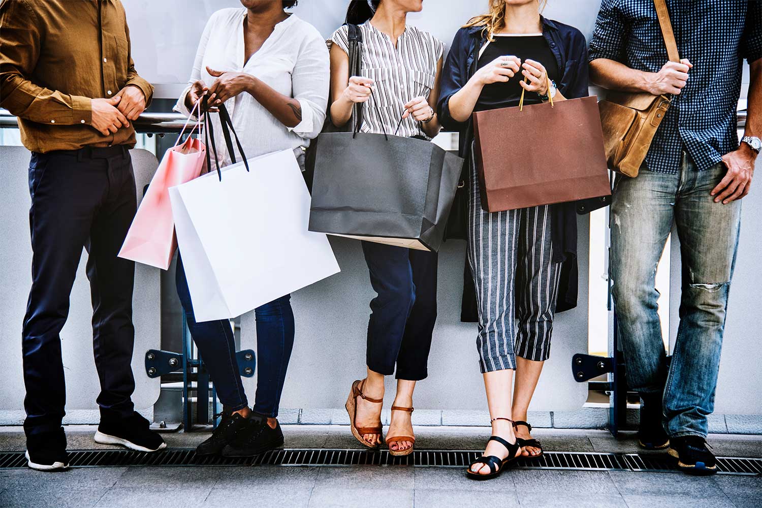 shopping, persone, saldi