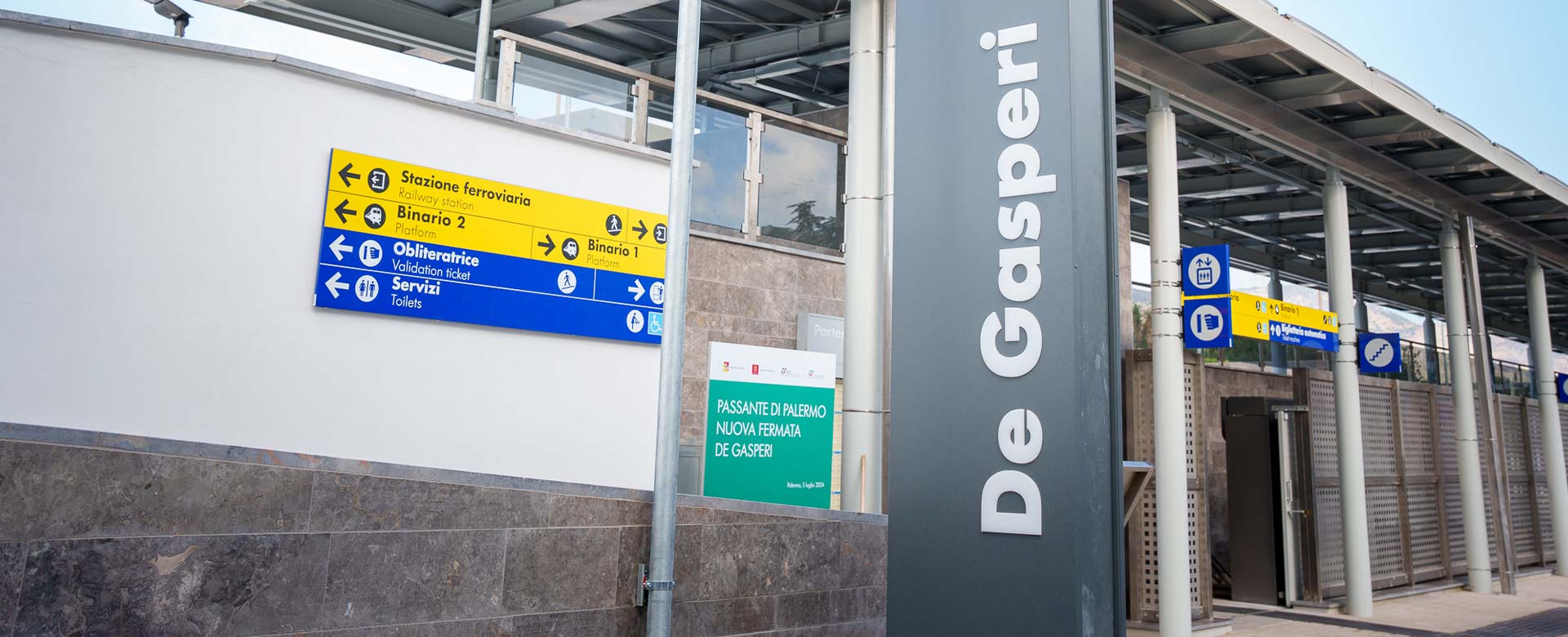 Nuova stazione De Gasperi Palermo