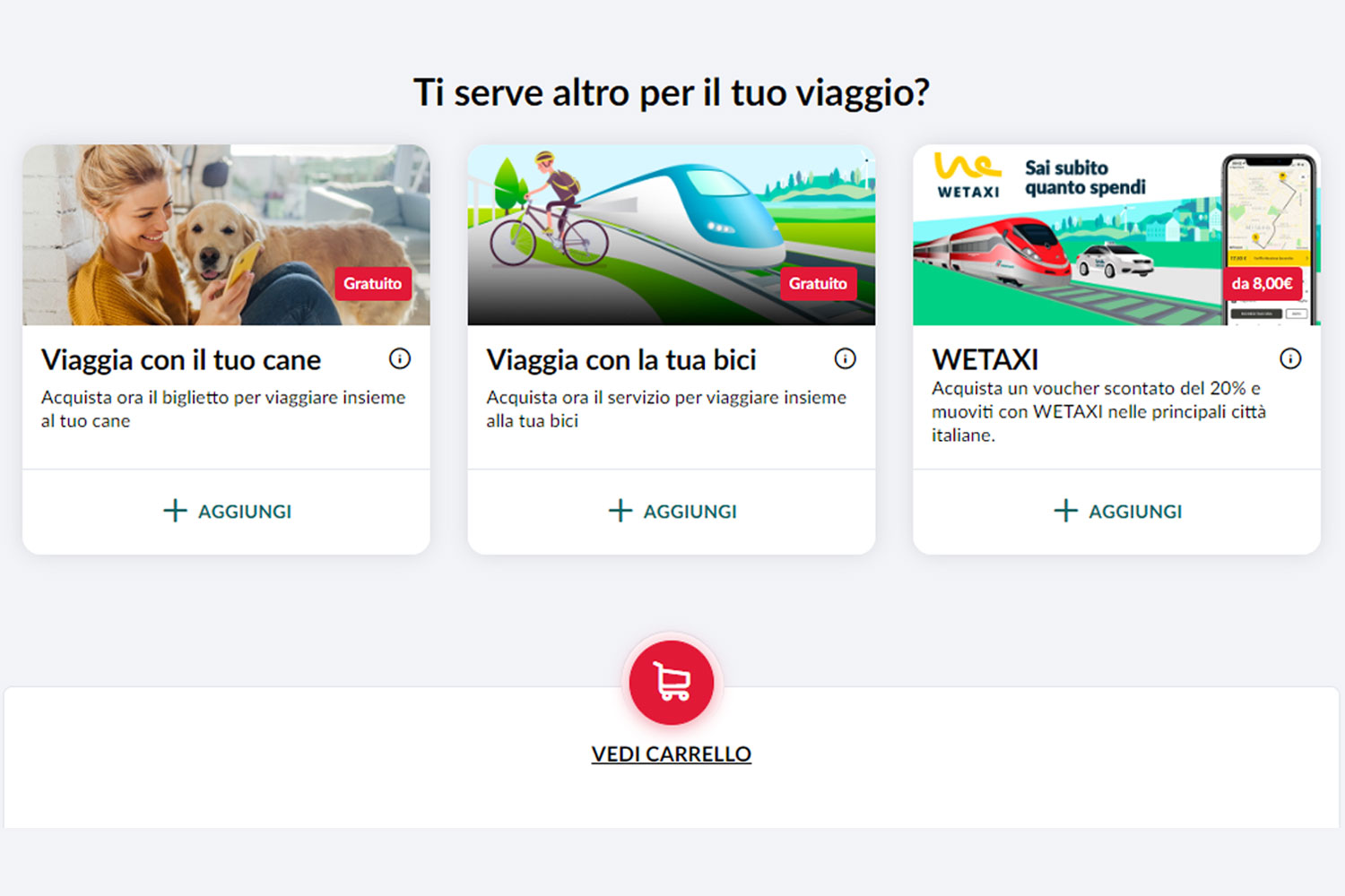 Schermata di trenitalia.com