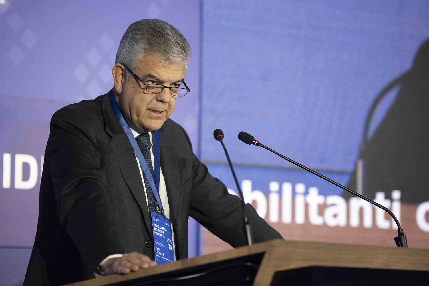 Luigi Ferraris all'evento "L'intelligenza artificiale per l'Italia"
