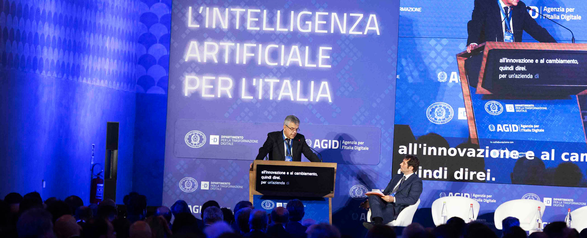 Luigi Ferraris, AD del Gruppo FS, interviene all'evento“L’intelligenza artificiale per l’Italia”, organizzato a Roma dal Dipartimento per la Trasformazione Digitale