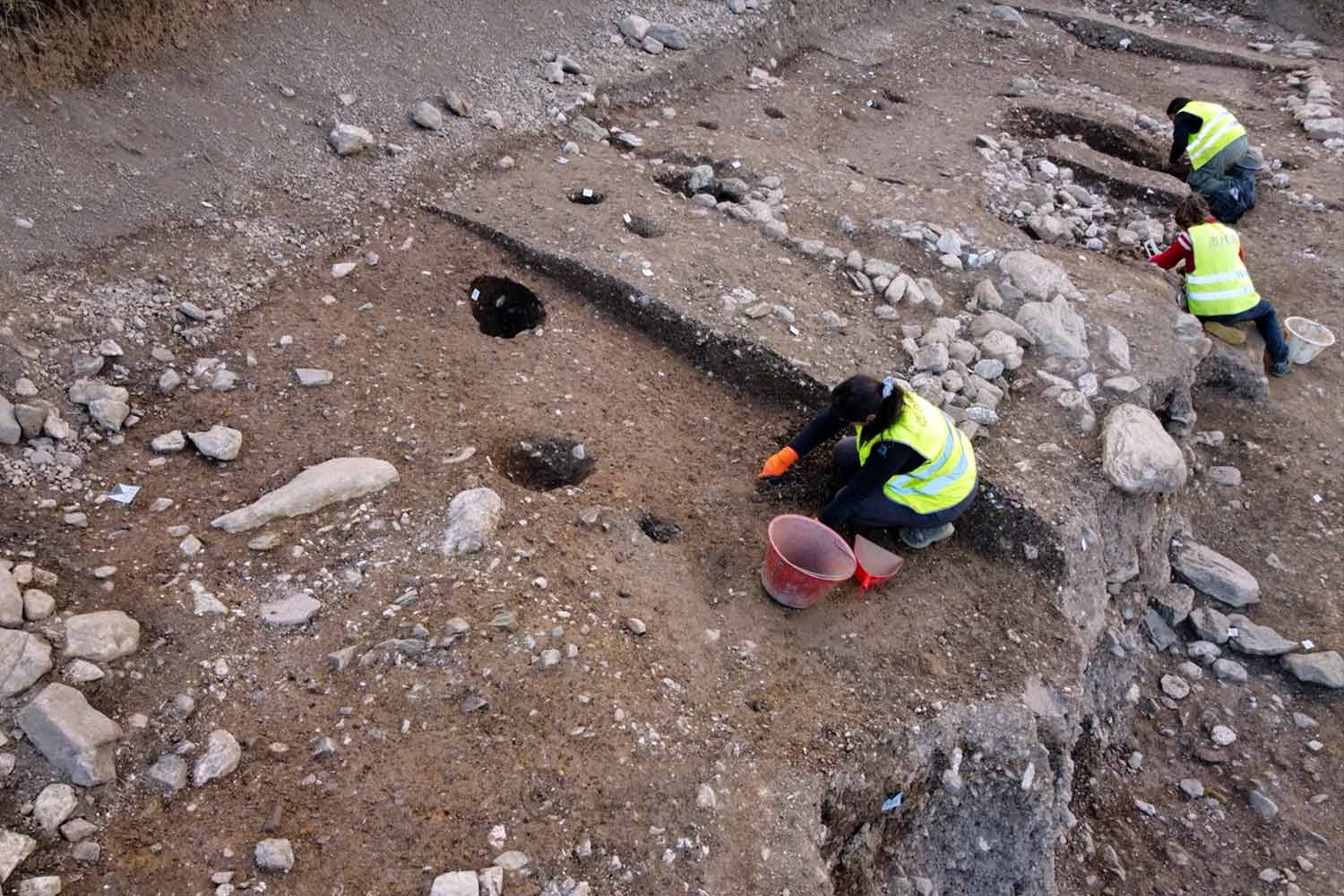 nel corso degli scavi archeologici