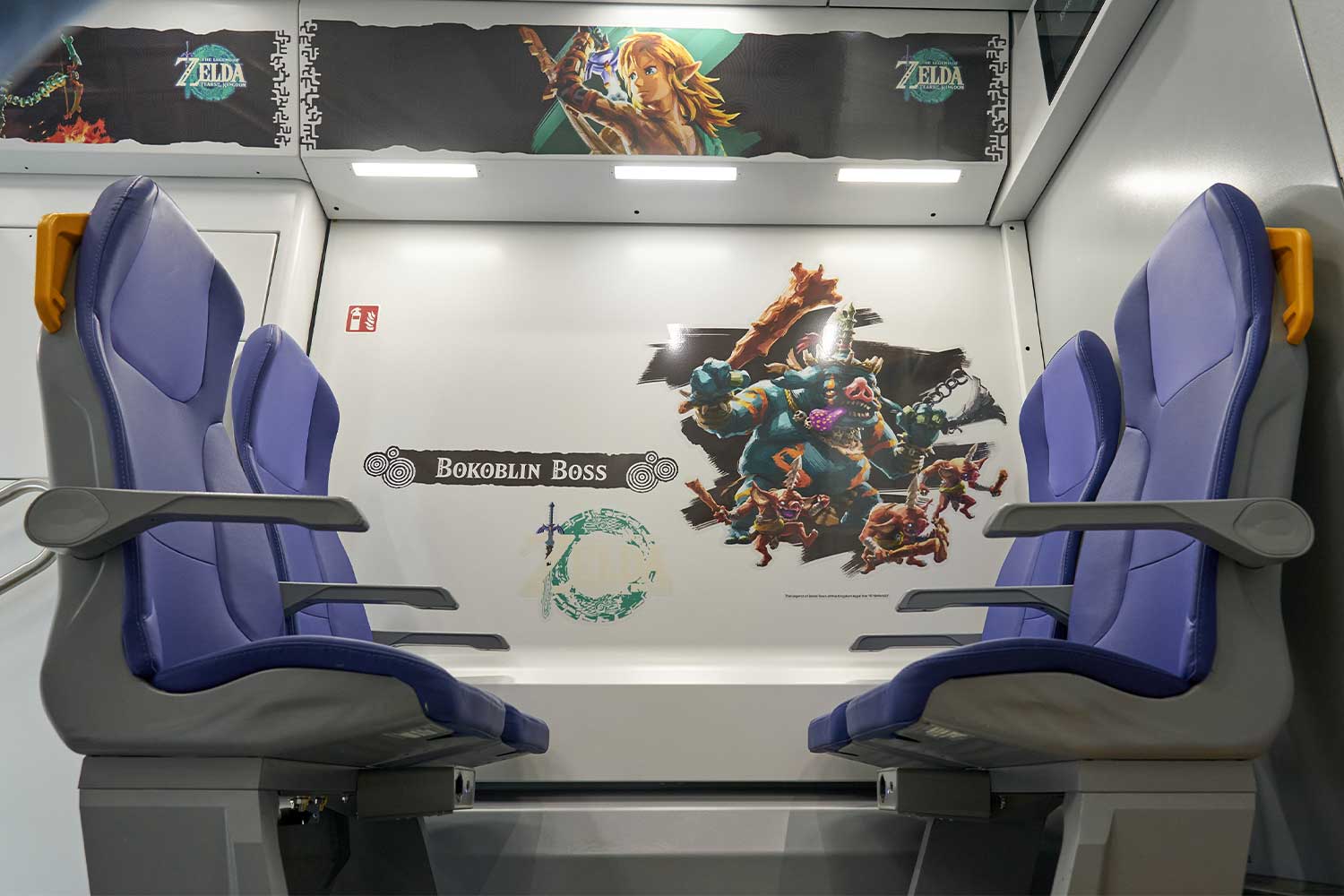 treno di zelda, interni 