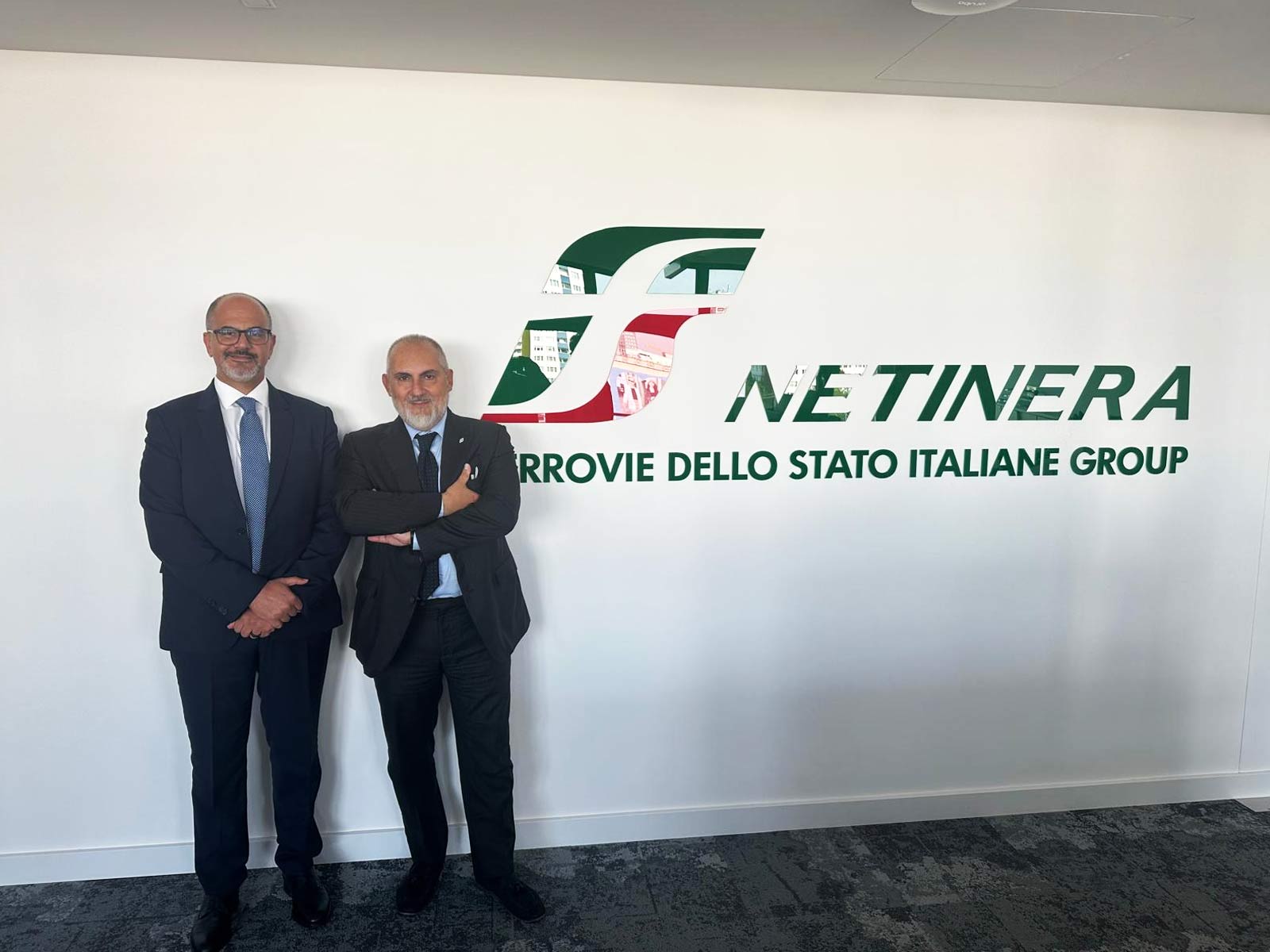 L'AD del Gruppo FS Stefano Donnarumma visita la sede di Netinera a Berlino insieme a Fabrizio Favara