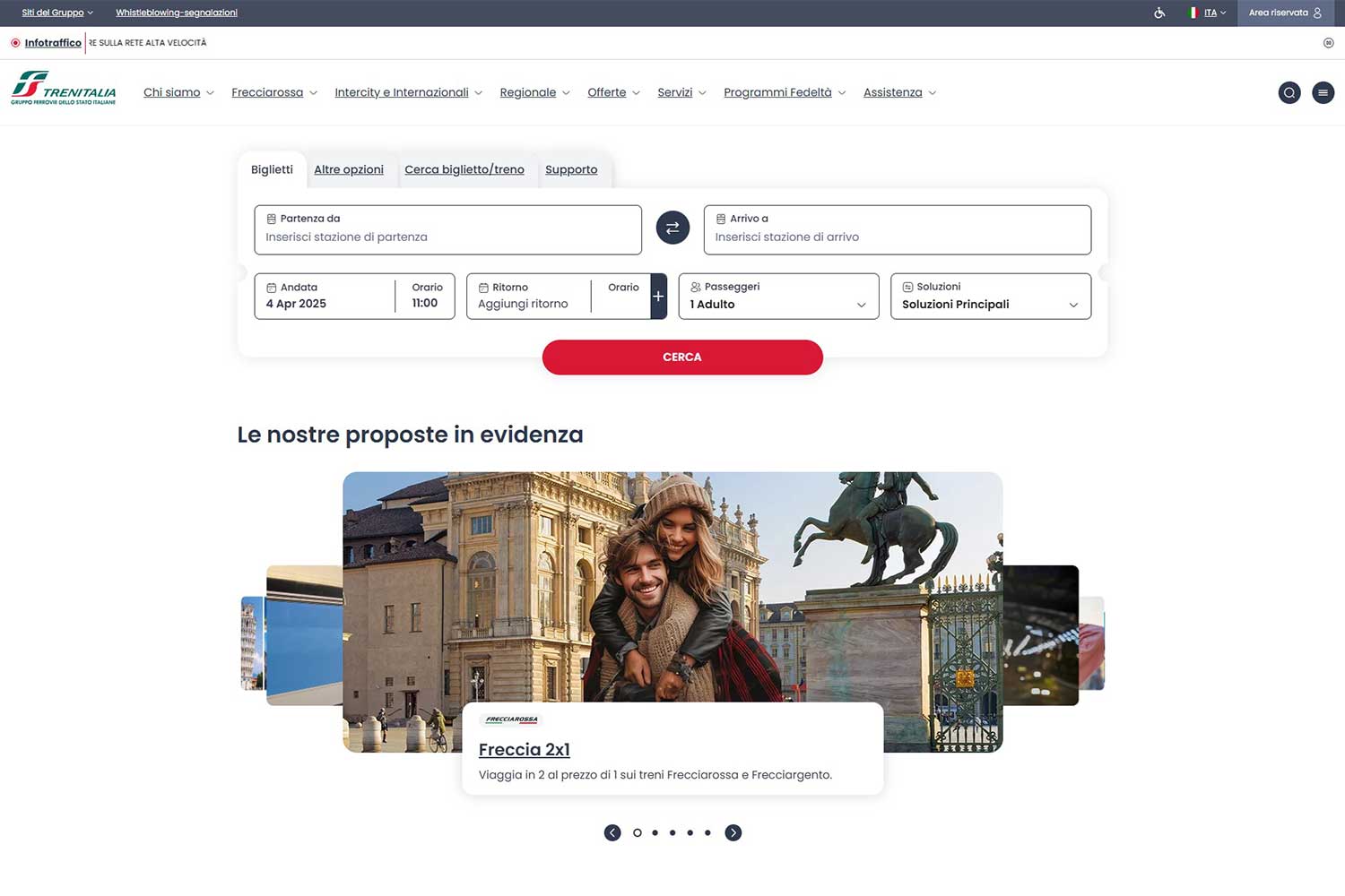 nuovo sito trenitalia 