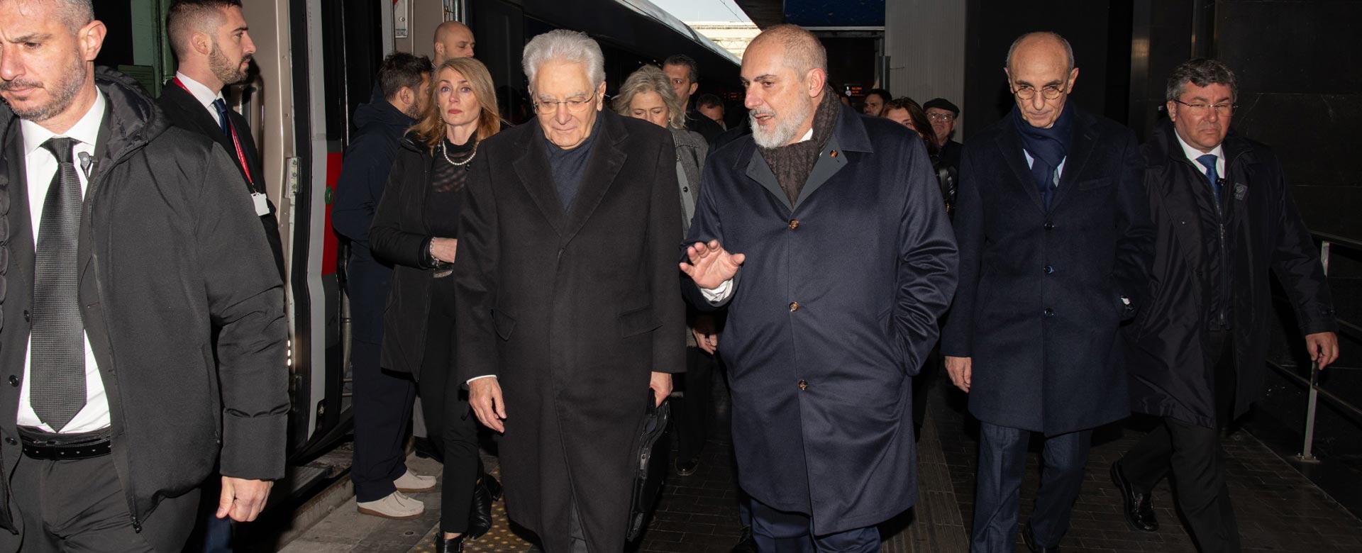 Il Presidente della Repubblica Sergio Mattarella e l'AD FS Donnarumma