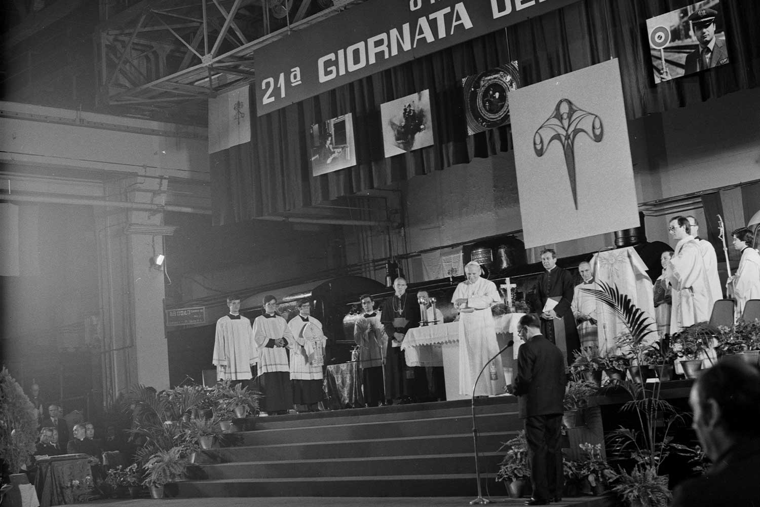 1979. Le celebrazioni per la Giornata del Ferroviere con papa Giovanni Paolo II a Roma Smistamento