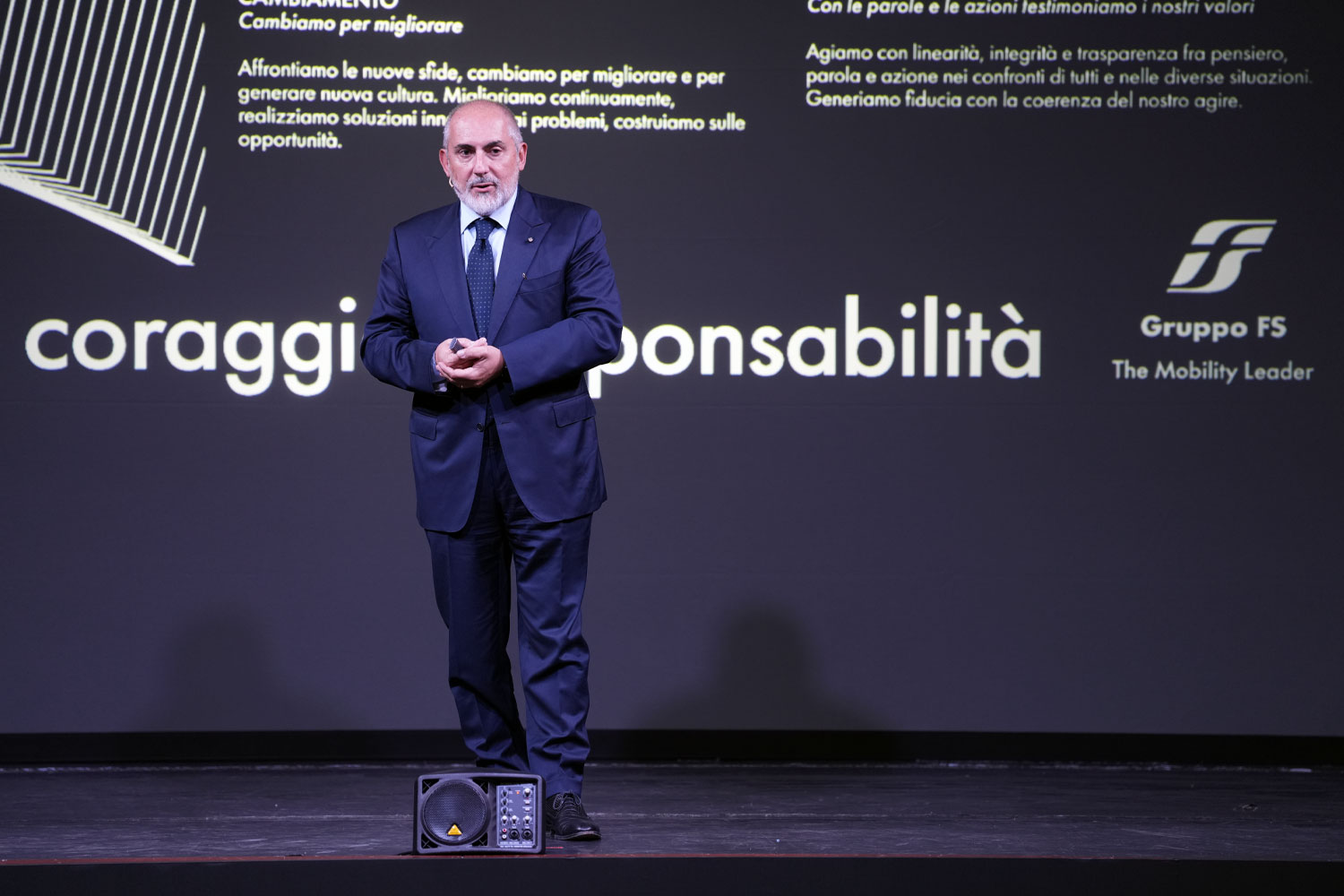 Stefano Antonio Donnarumma, AD del Gruppo FS, presenta il Manifesto della leadership del Gruppo FS