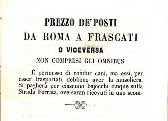 Un volantino dei prezzo dell'800